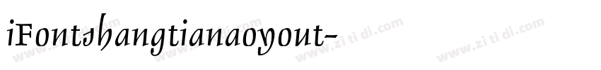 iFontshangtianaoyout字体转换
