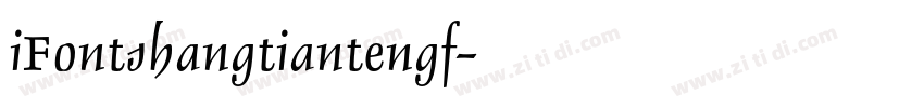 iFontshangtiantengf字体转换