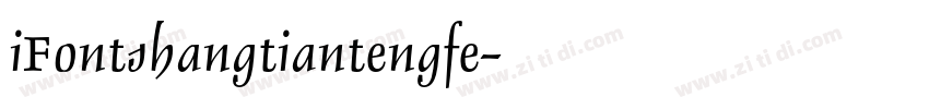iFontshangtiantengfe字体转换