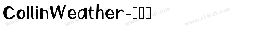 CollinWeather字体转换