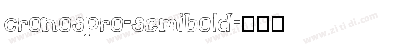 cronospro-semibold字体转换