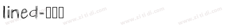 lined字体转换