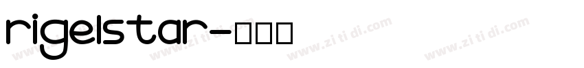 rigelstar字体转换