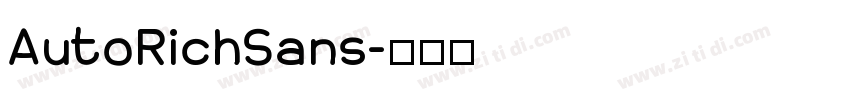 AutoRichSans字体转换