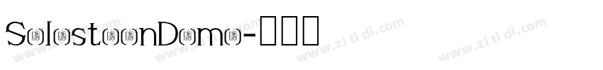 SolustionDemo字体转换