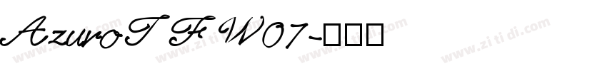 AzuroTFW07字体转换