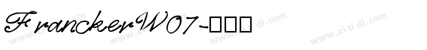 FranckerW07字体转换