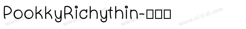 PookkyRichythin字体转换