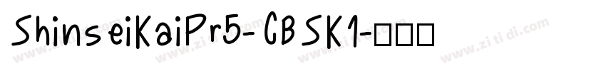 ShinseiKaiPr5-CBSK1字体转换