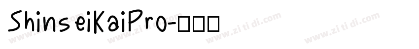 ShinseiKaiPro字体转换