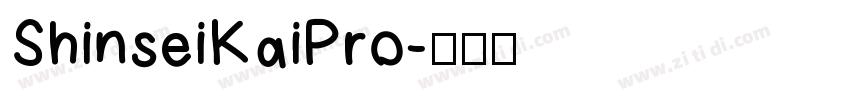 ShinseiKaiPro字体转换