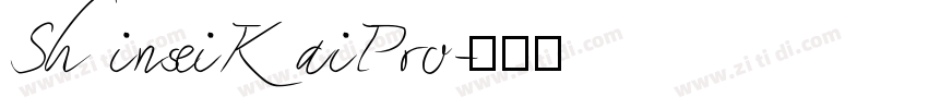 ShinseiKaiPro字体转换