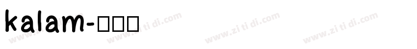 kalam字体转换
