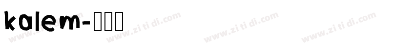 kalem字体转换
