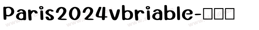 Paris2024vbriable字体转换