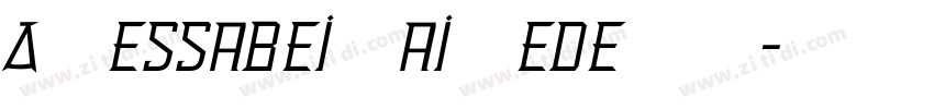 AlessaBeilaireDelux字体转换