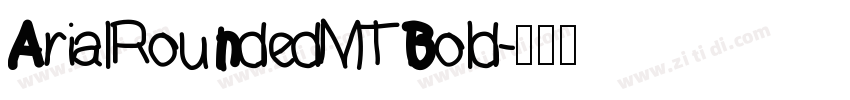 ArialRoundedMTBold字体转换