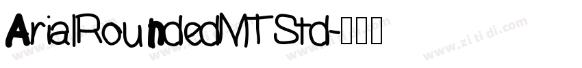 ArialRoundedMTStd字体转换