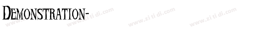 Demonstration字体转换