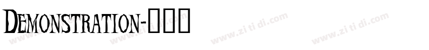 Demonstration字体转换