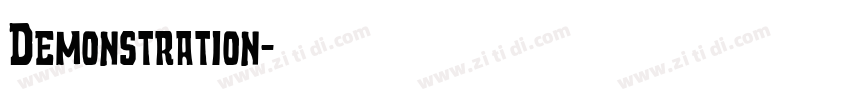 Demonstration字体转换