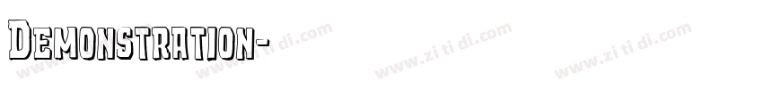 Demonstration字体转换