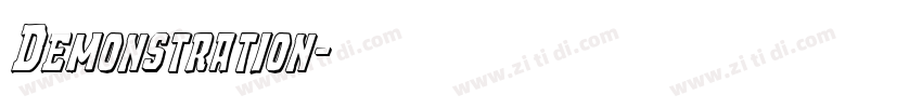 Demonstration字体转换