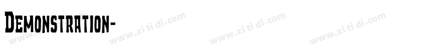 Demonstration字体转换
