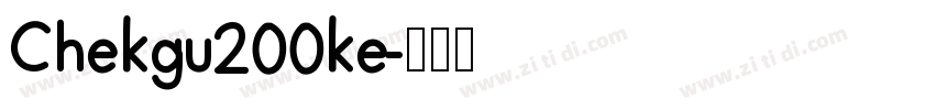 Chekgu200ke字体转换