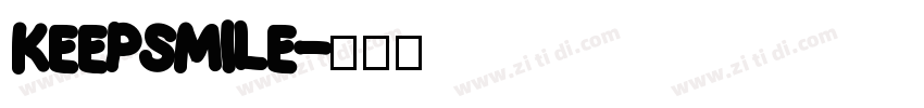 keepsmile字体转换