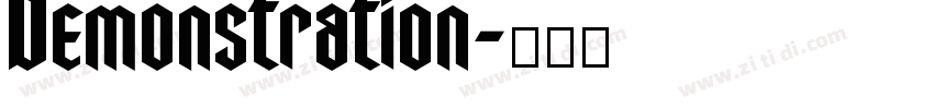 Demonstration字体转换