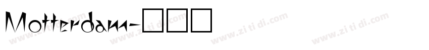 Motterdam字体转换