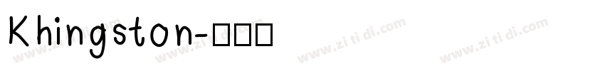Khingston字体转换