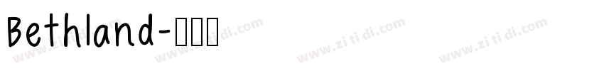 Bethland字体转换