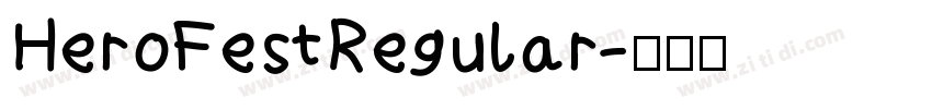 HeroFestRegular字体转换