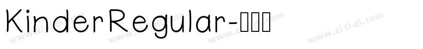 KinderRegular字体转换