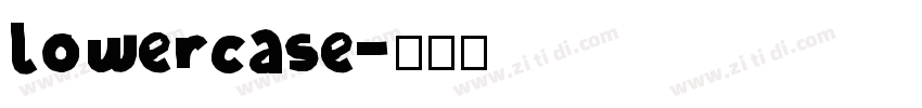 lowercase字体转换