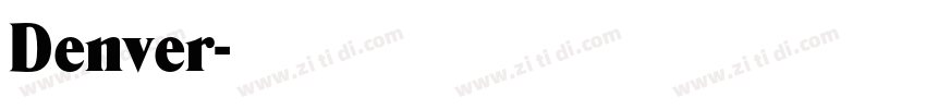 Denver字体转换