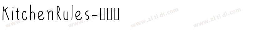 KitchenRules字体转换