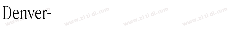 Denver字体转换