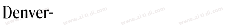 Denver字体转换