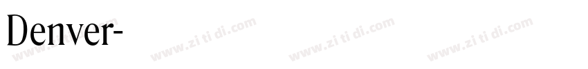 Denver字体转换