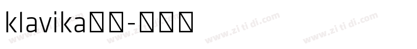 klavika字体字体转换