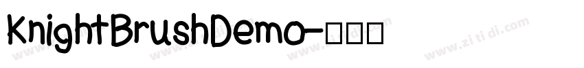 KnightBrushDemo字体转换