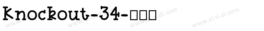 Knockout-34字体转换