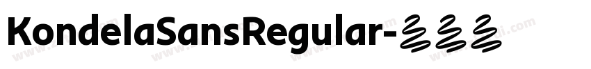 KondelaSansRegular字体转换