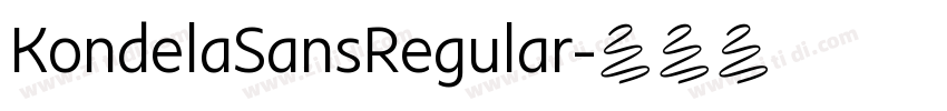 KondelaSansRegular字体转换