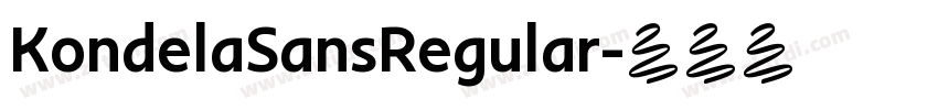 KondelaSansRegular字体转换