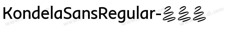 KondelaSansRegular字体转换