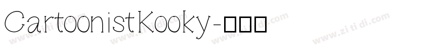 CartoonistKooky字体转换
